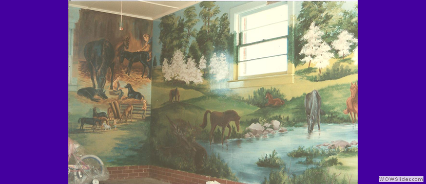 Horse mural private resident