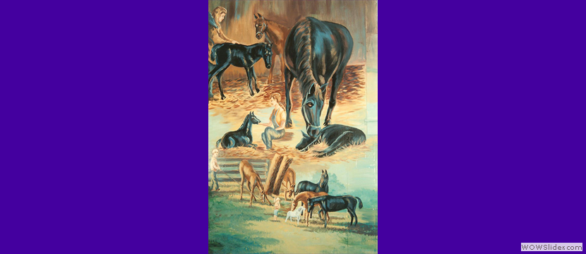 Horse mural