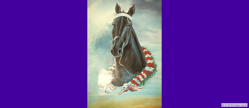 Horse mural acrylics